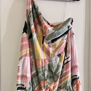 Multicolor Abstract Print Dress